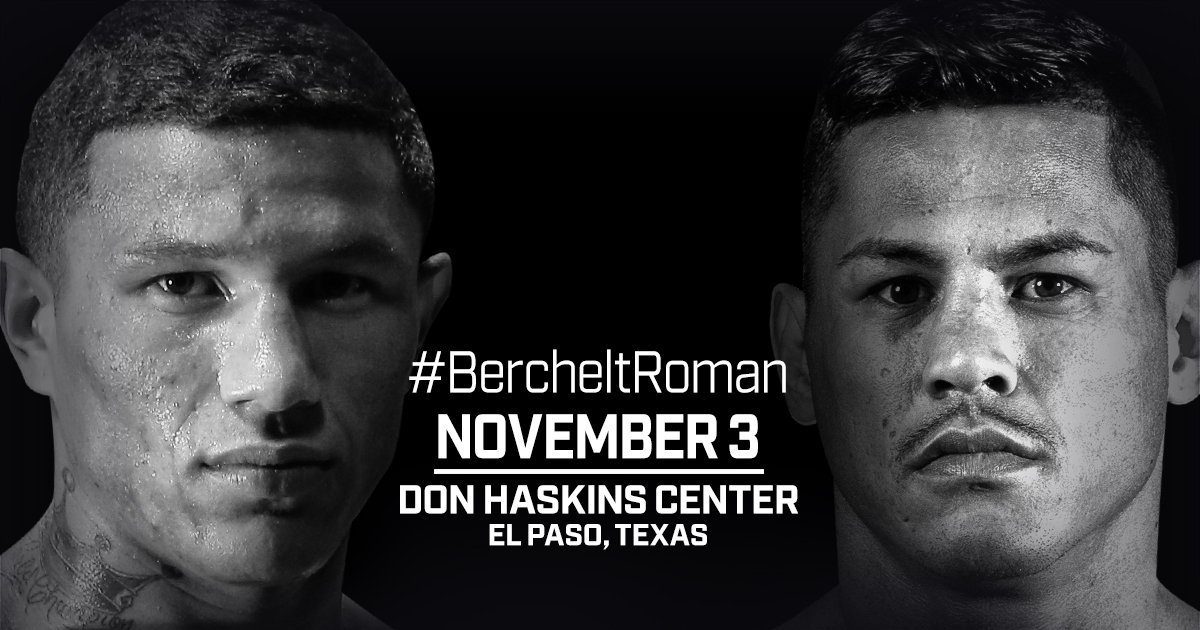 Berchelt vs Roman - November 3 - El Paso, TX @ El Paso, TX | El Paso | Texas | United States
