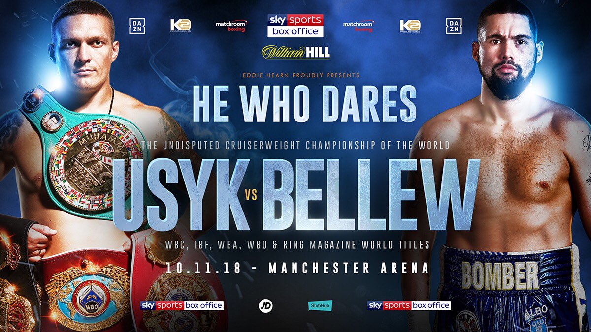 Usyk vs Bellew - November 10 - Manchester @ Manchester | Manchester | England | United Kingdom