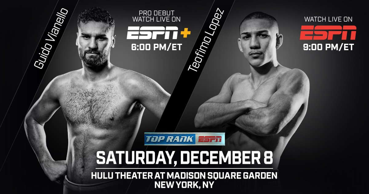 Lopez vs Menard - December 8 - New York @ New York | New York | New York | United States