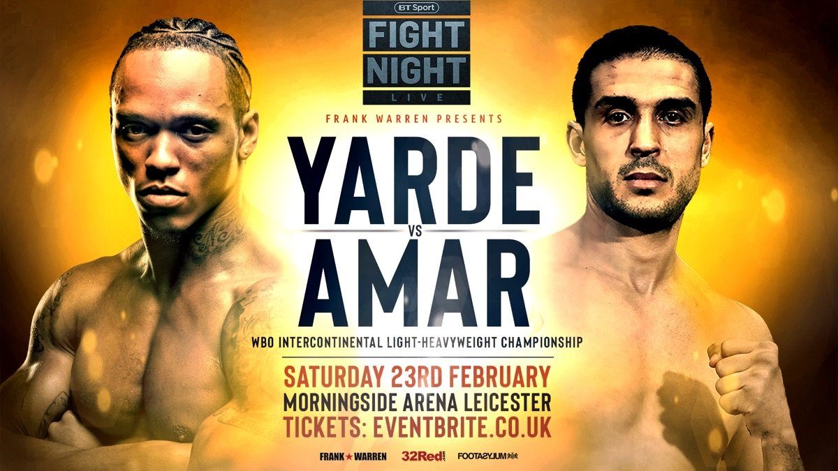 Yarde vs Reeves in Leicester - February 23 - Leicester @ Morningside Arena Leicester | England | United Kingdom