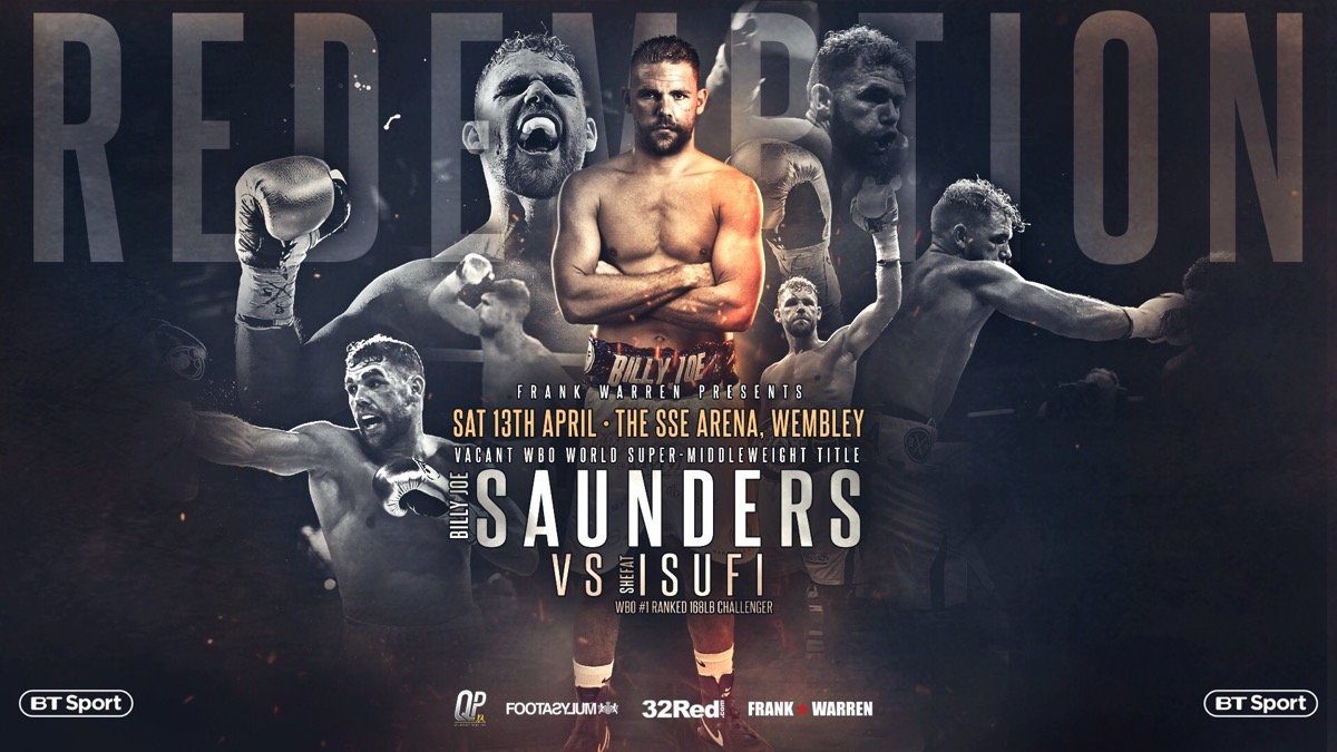 Saunders vs Isufi - April 13 - London @ The SSE Arena, Wembley | England | United Kingdom