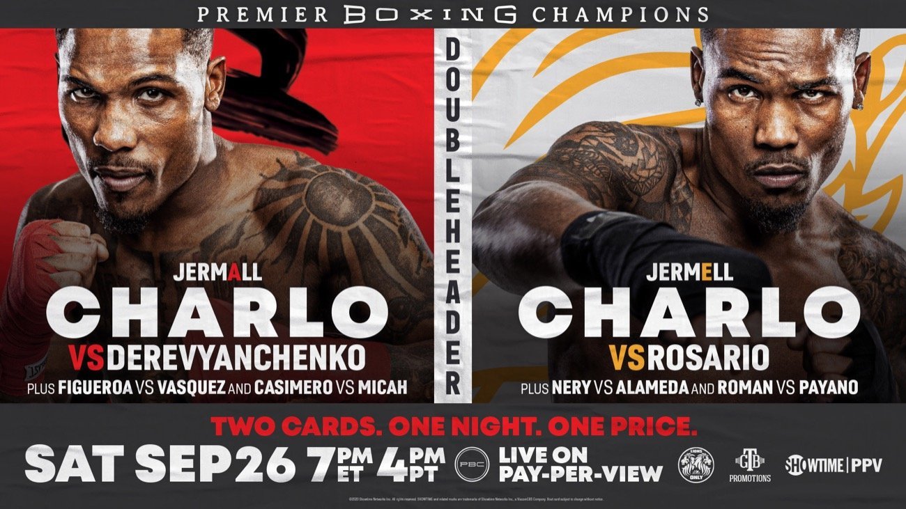 Jermell Charlo vs Rosario - Showtime PPV - Sept. 26 @ Resort Mohegan Sun, Uncasville, CT | Montville | Connecticut | United States